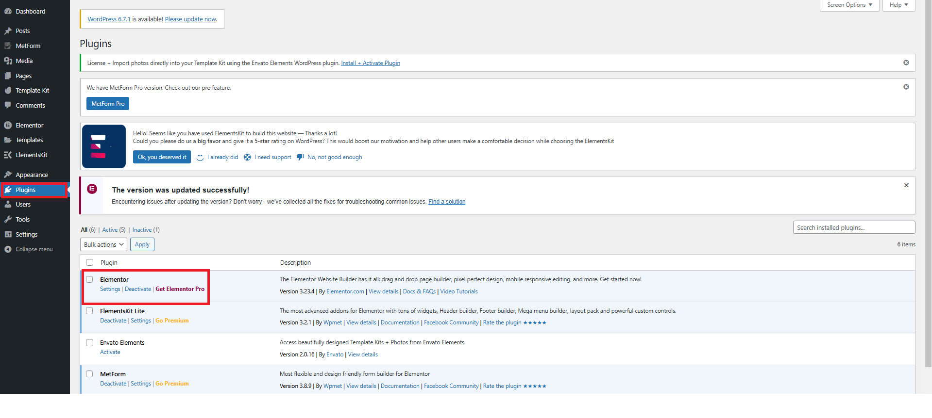 Create a New Page with Elementor - Support