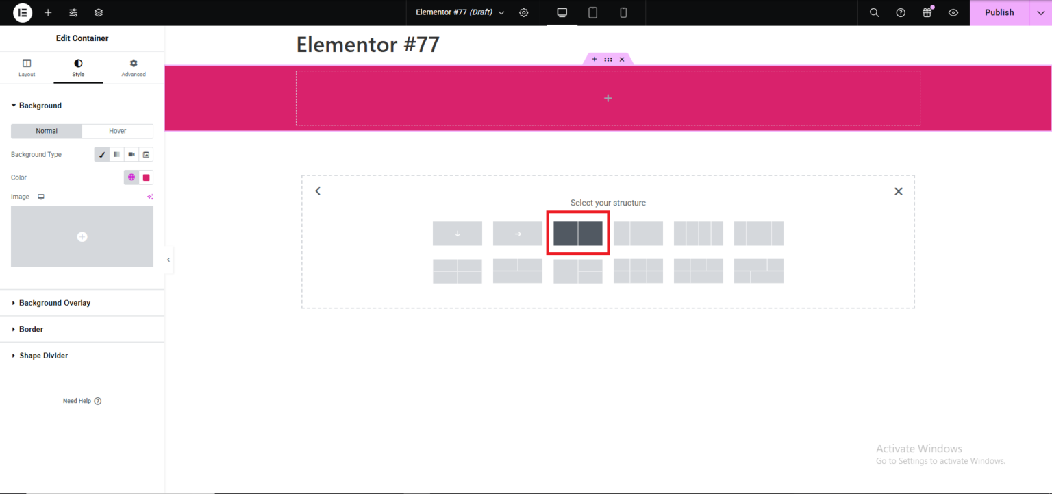 Box Layout Split How to Create a Split Section Layout in Elementor - Support